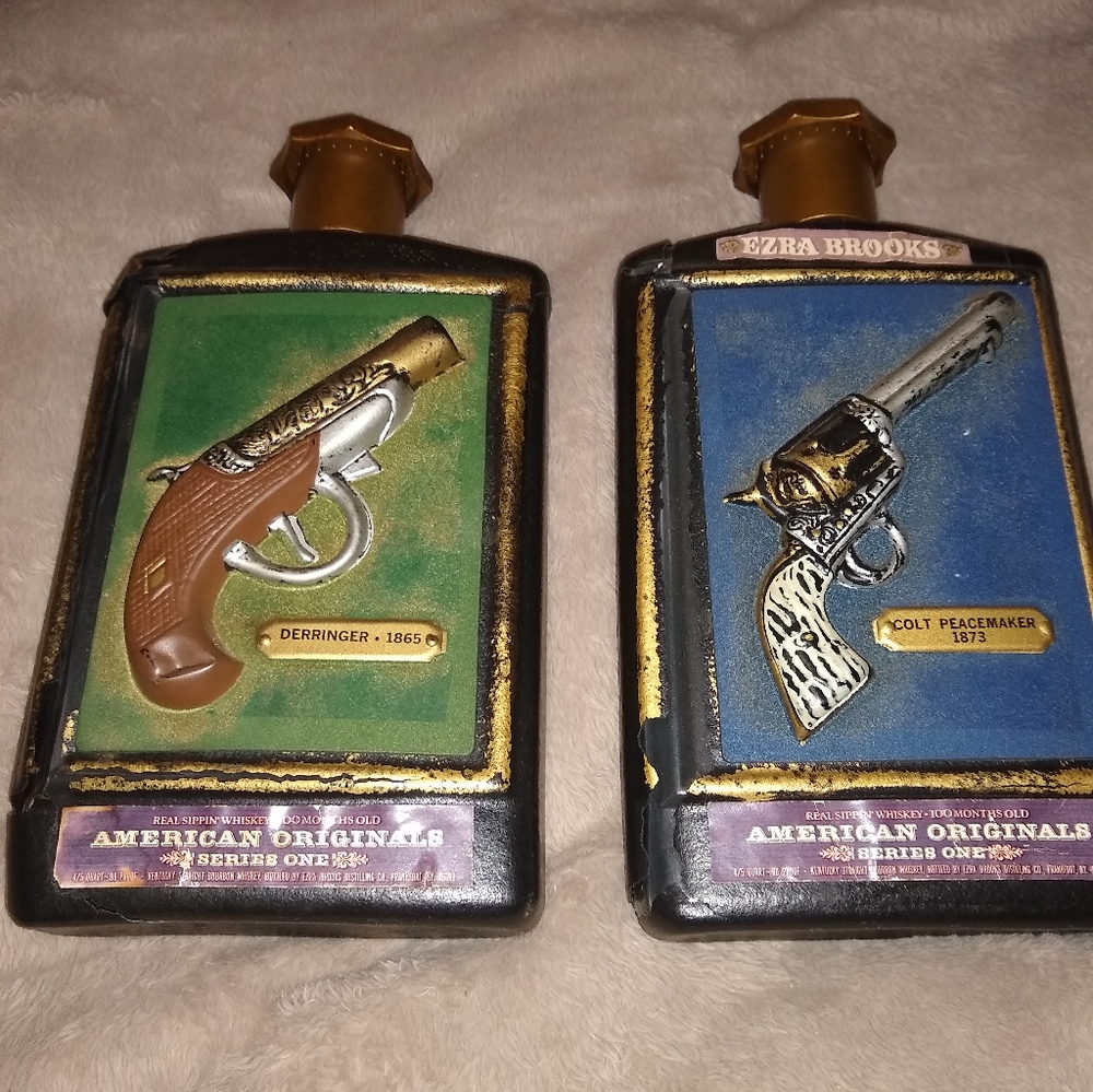 Lot of 2 fair condition Jim Beam decanters!